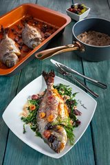 Pražma s pečeným hroznovým vínem