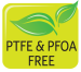 Bezpečný materiál bez použití PFOA a PTFE - žádné toxické látky